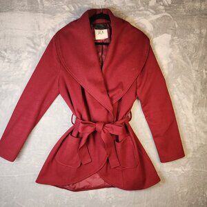 Jack by BB Dakota Peacoat Womens Burgundy Womens Large